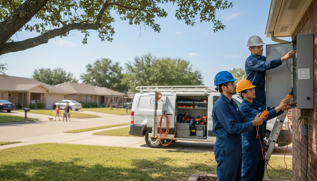 Certified electrician providing emergency electrical services in Brokaw, WI